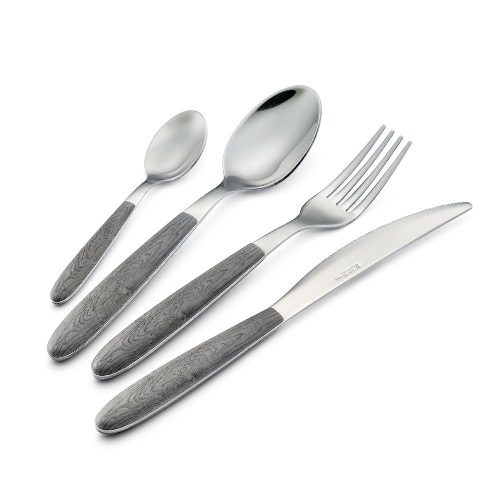 Servicio de mesa efecto madera