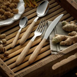 Cubiertos rústicos Vero pino